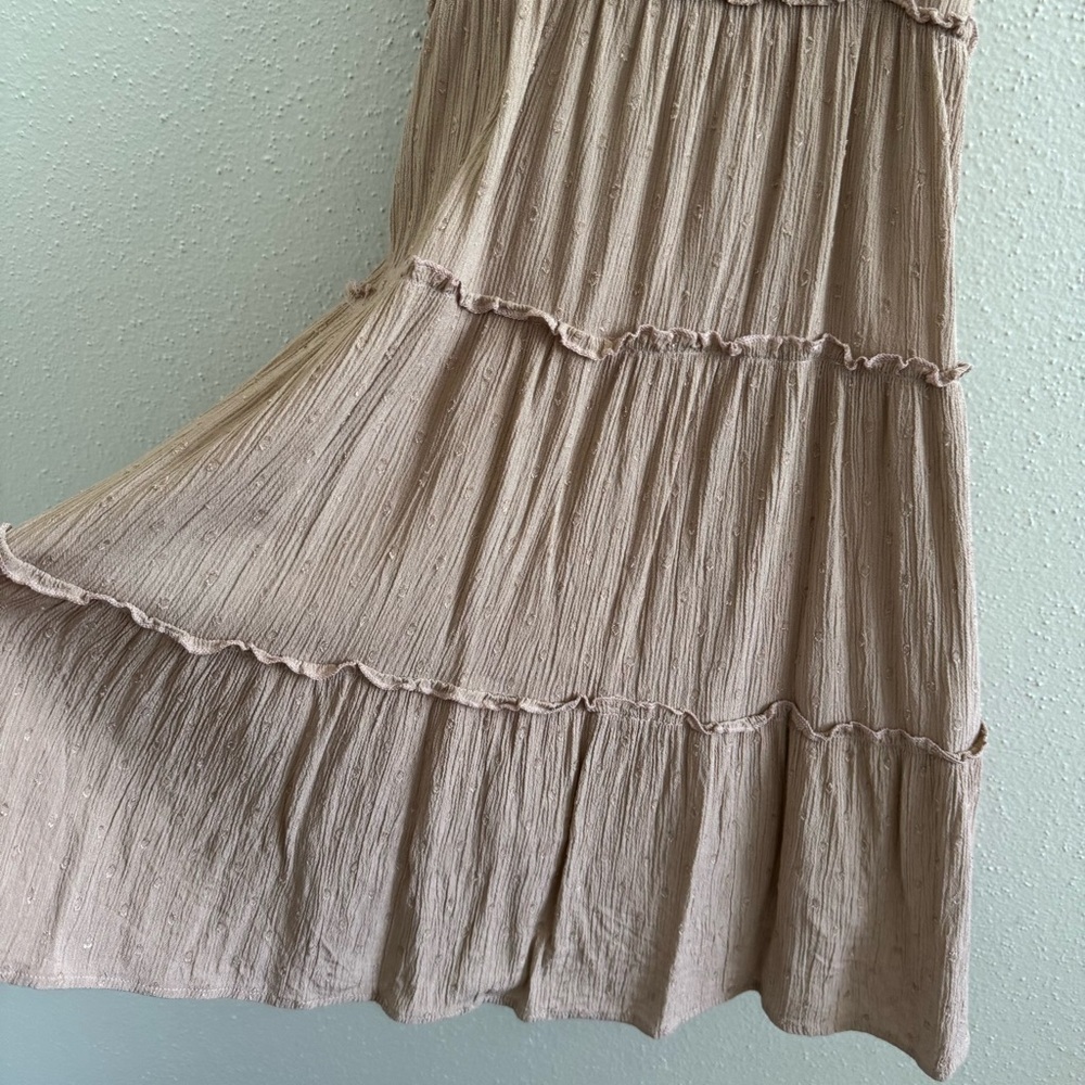 Sim & Sam Flowy Boho Tiered Midi Dress - M - Picture 4 of 6